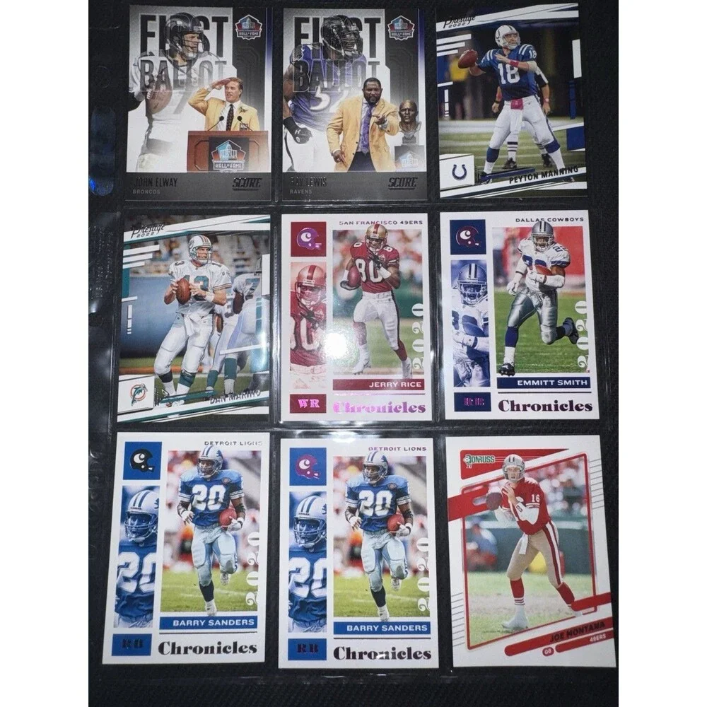 Football cards 162 Banger lot! Holos, auto, numbered, patch, rookie etc….